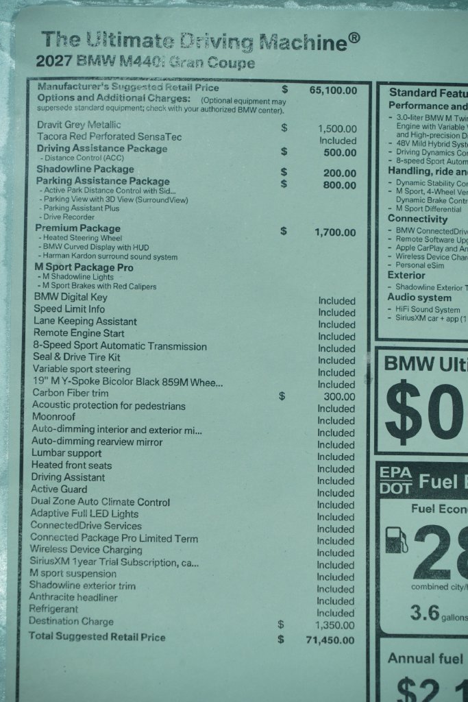 New 2027 BMW M440i w/ Premium Package RWD image 9