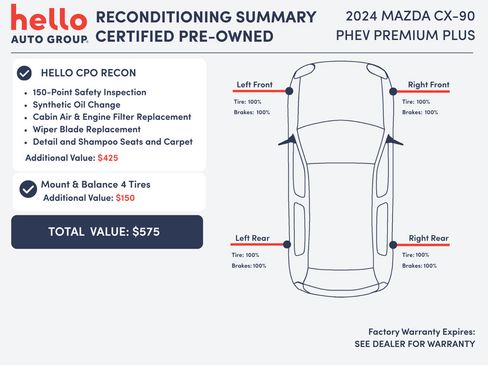 Certified 2024 MAZDA CX-90 Plug-In Hybrid w/ Premium Plus AWD/4WD image 3