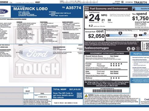 Used 2026 Ford Maverick Lobo AWD/4WD image 3