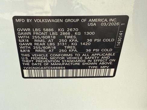 New 2026 Volkswagen Atlas Peak Edition AWD/4WD image 17