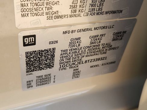 Used 2026 Chevrolet Silverado 1500 High Country AWD/4WD image 16