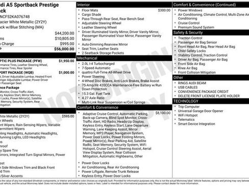 Used 2019 Audi A5 2.0T Prestige w/ Black Optic Plus Package image 42