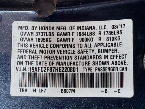 Used 2017 Honda Civic EX image 30