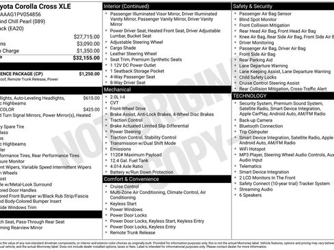 Used 2023 Toyota Corolla Cross XLE w/ Convenience Package FWD image 23