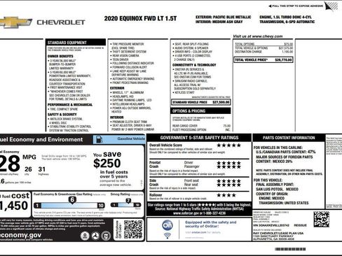 Used 2020 Chevrolet Equinox LT image 43