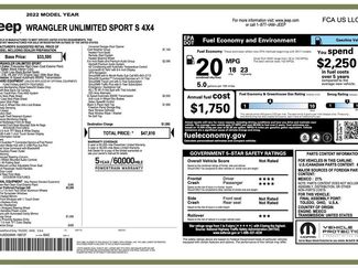 Used 2022 Jeep Wrangler Unlimited Sport video 2