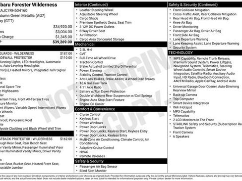 Certified 2024 Subaru Forester Wilderness AWD/4WD image 30
