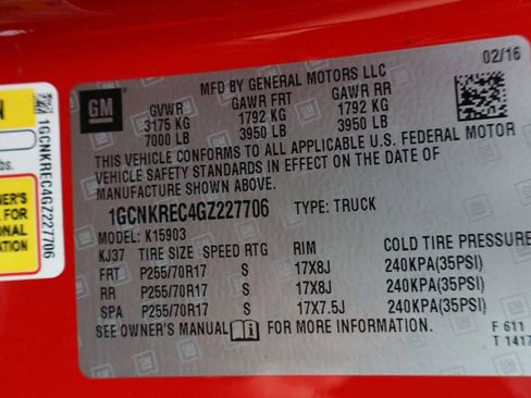 Used 2016 Chevrolet Silverado 1500 LT w/ LT Convenience Package AWD/4WD image 27
