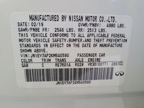 Used 2019 INFINITI Q50 Luxe w/ Essential Package (3.0T Luxe) RWD image 33