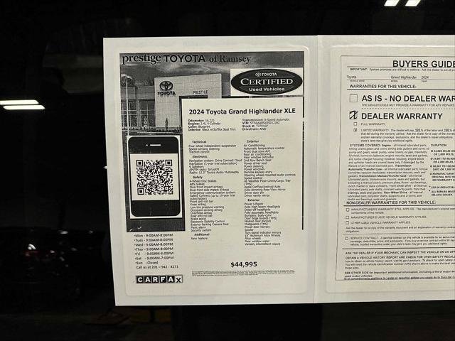 Certified 2024 Toyota Grand Highlander AWD image 13