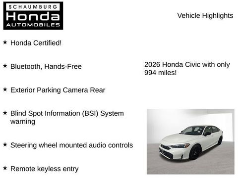 Certified 2026 Honda Civic Sport image 14