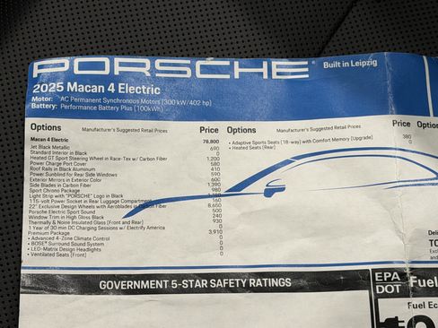 Certified 2025 Porsche Macan 4 Electric image 59