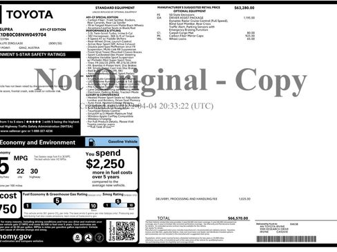 Used 2022 Toyota Supra A91 Edition w/ Driver Assist Package RWD image 58