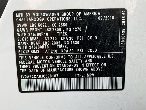 Used 2018 Volkswagen Atlas S FWD image 23