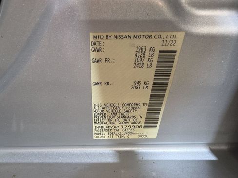 Used 2023 Nissan Altima 2.5 SV FWD image 25