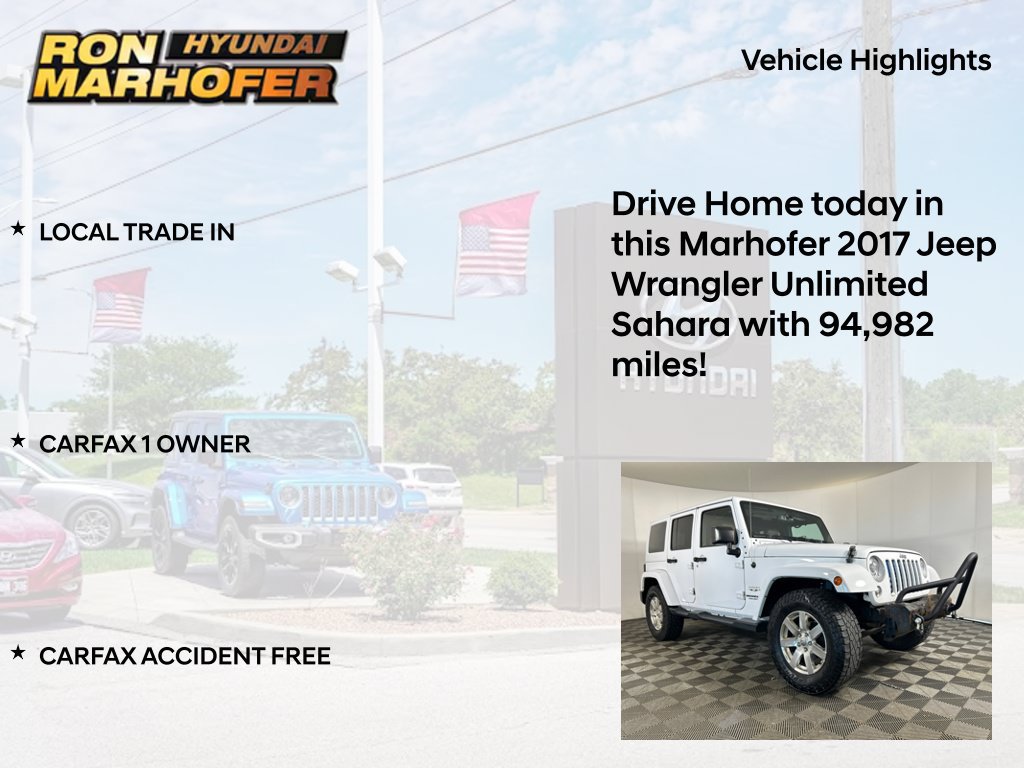 Used 2017 Jeep Wrangler Unlimited Sahara w/ Connectivity Group AWD/4WD image 15