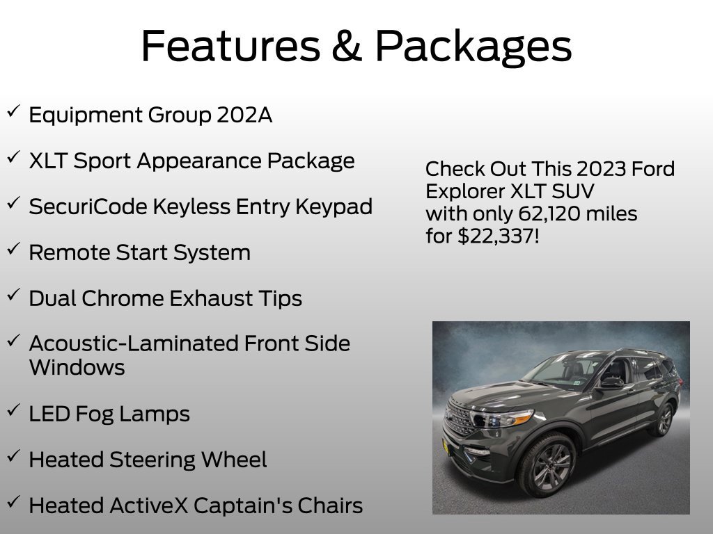 Certified 2023 Ford Explorer XLT w/ Equipment Group 202A AWD/4WD image 4
