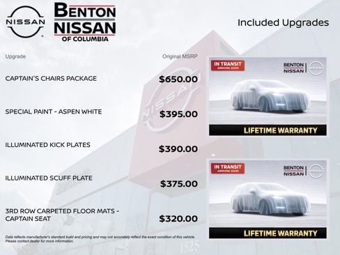 Used 2021 Nissan Armada Platinum w/ Captain's Chairs Package RWD image 3