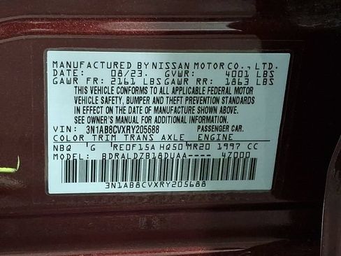 Used 2024 Nissan Sentra SV w/ All-Weather Package FWD image 26