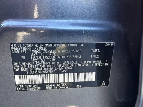 Used 2017 Toyota RAV4 Platinum w/ All Weather Liner Package AWD/4WD image 30