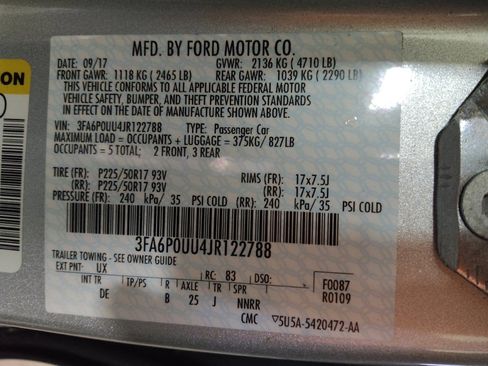 Used 2018 Ford Fusion S image 33