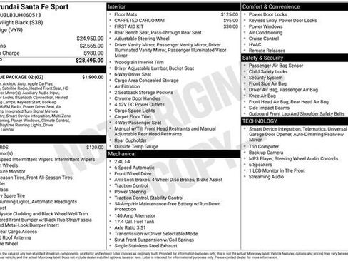 Used 2018 Hyundai Santa Fe Sport w/ 2.4L Value Package 02 FWD image 3
