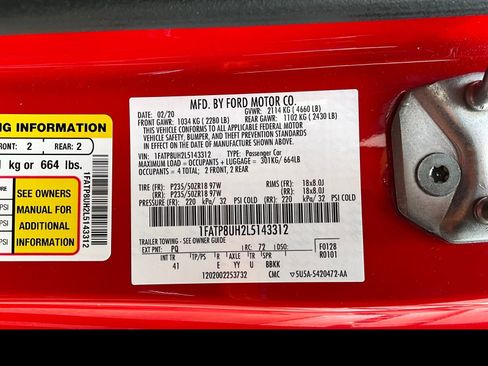 Used 2020 Ford Mustang Premium RWD image 19