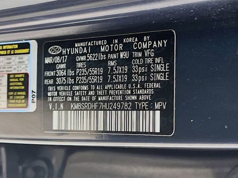 Used 2017 Hyundai Santa Fe Limited image 35