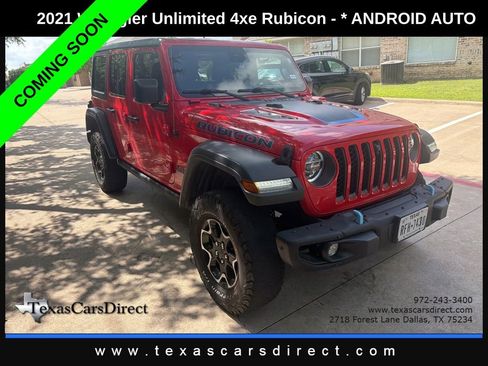 Used 2021 Jeep Wrangler Unlimited Rubicon 4xe w/ Dual Top Group AWD/4WD image 5