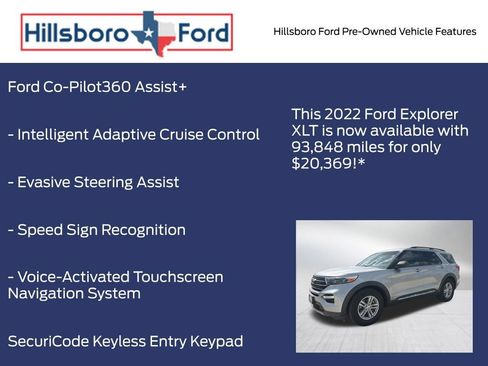 Used 2022 Ford Explorer XLT w/ Equipment Group 202A RWD image 6