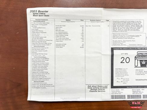 Used 2003 Porsche Boxster RWD image 55