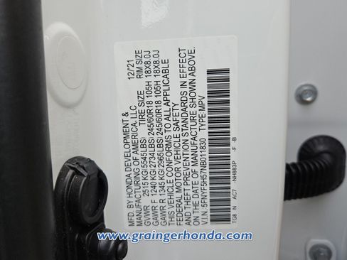 Certified 2022 Honda Pilot EX-L image 14
