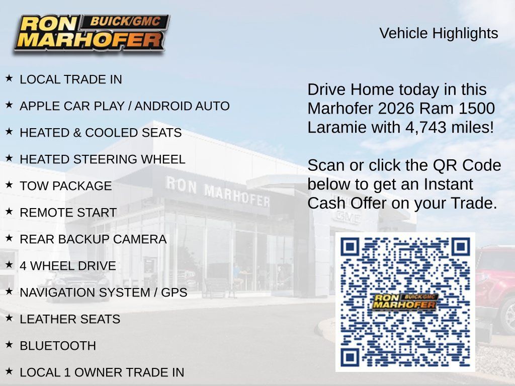 Used 2026 RAM 1500 Laramie w/ Night Edition AWD/4WD image 15