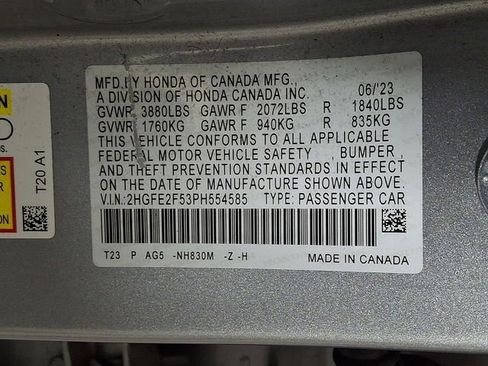 Used 2023 Honda Civic Sport image 27