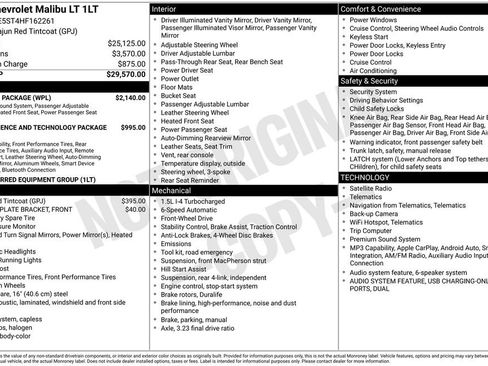 Certified 2017 Chevrolet Malibu LT w/ Leather Package FWD image 2