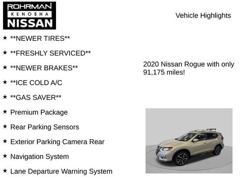 Used 2020 Nissan Rogue SL w/ Premium Package AWD/4WD image 8