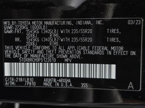 Used 2023 Toyota Highlander Limited AWD/4WD image 43