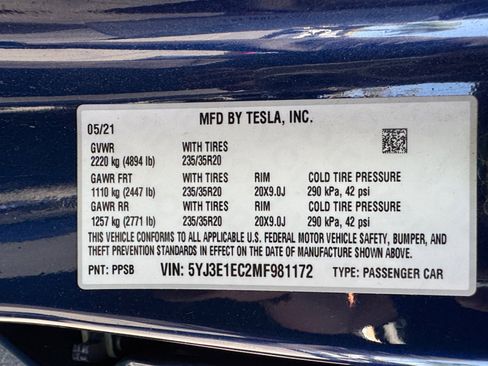 Used 2021 Tesla Model 3 Performance AWD/4WD image 18