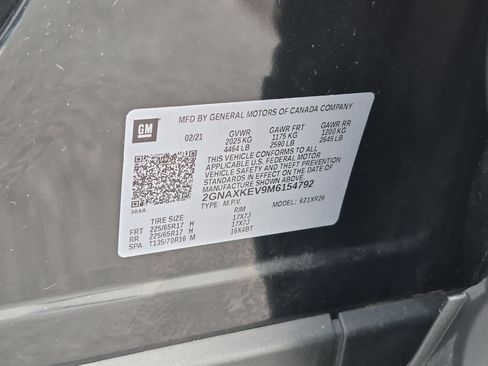 Certified 2021 Chevrolet Equinox LT FWD image 34