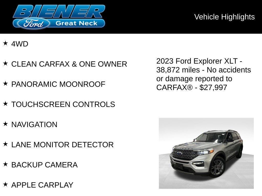 Used 2023 Ford Explorer XLT w/ Equipment Group 202A AWD/4WD image 9