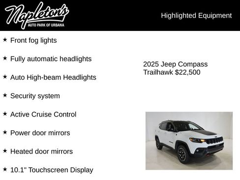 Used 2025 Jeep Compass Trailhawk AWD/4WD image 16
