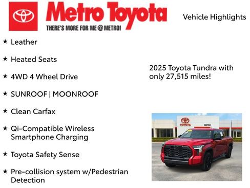 Certified 2025 Toyota Tundra Limited w/ TRD Off-Road Package AWD/4WD image 8