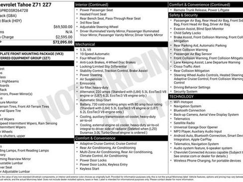 Used 2025 Chevrolet Tahoe Z71 AWD/4WD image 5