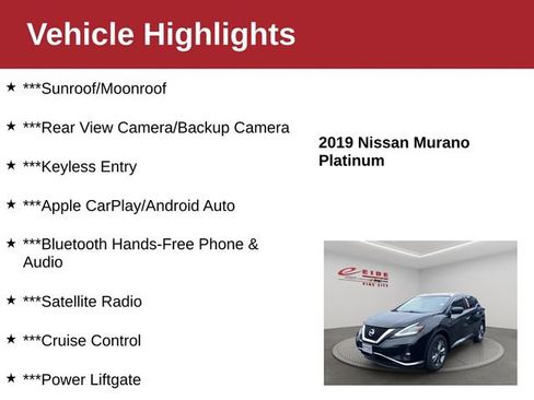 Used 2019 Nissan Murano Platinum AWD/4WD image 4