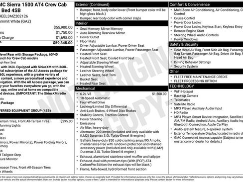 Used 2021 GMC Sierra 1500 AT4 AWD/4WD image 2