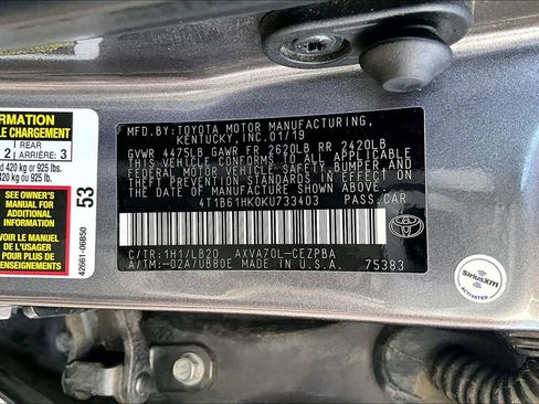 Used 2019 Toyota Camry XSE w/ Driver Assist Package FWD image 32