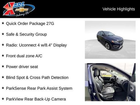 Used 2018 Jeep Compass Limited w/ Safe & Security Group AWD/4WD image 2