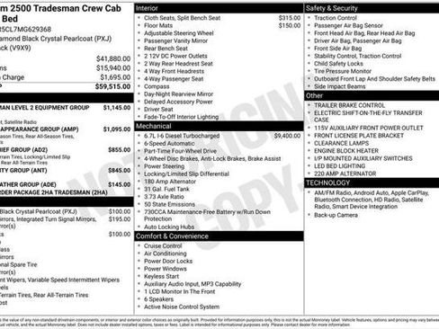 Certified 2021 RAM 2500 Tradesman AWD/4WD image 4