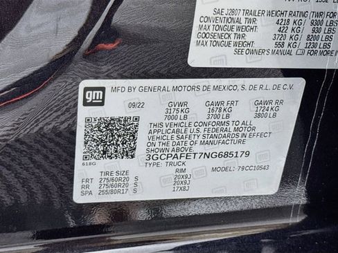 Used 2022 Chevrolet Silverado 1500 High Country RWD image 40