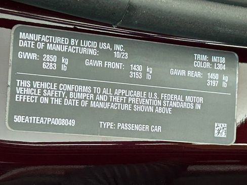 Used 2023 Lucid Air Touring image 43